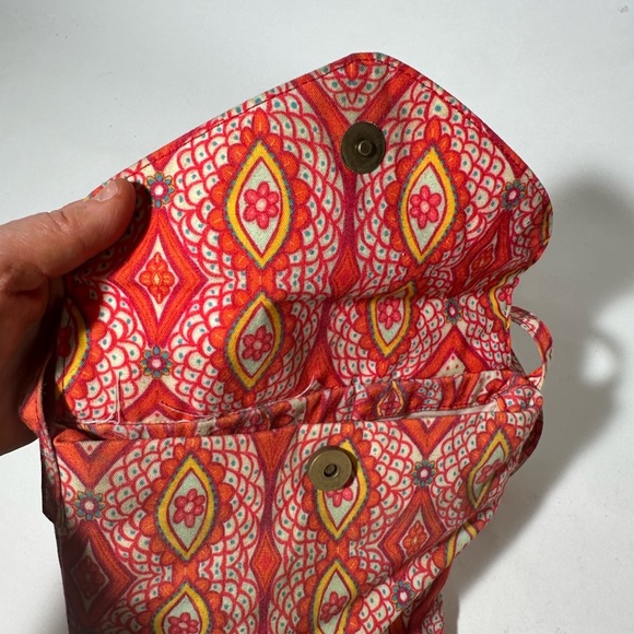 Calypso Studios Ornate Red and Orange Crossbody Bag with Intricate Pattern - Picture 5 of 7